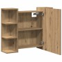 Armario con espejo baño madera roble artisan 80x20,5x64 cm von , Badezimmerwaschtische - Ref: Foro24-856037, Preis: 91,10 €, ...