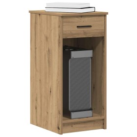 Torre de ordenador con cajón roble artesanal 35x45x77 cm de , Escritorios - Ref: Foro24-858748, Precio: 56,71 €, Descuento: %