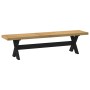 Banco comedor NOAIN patas forma X madera maciza pino von , Ess- und Küchenbänke - Ref: Foro24-4100049, Preis: 151,66 €, Rabat...