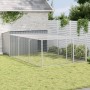 Caseta perros con corral acero galvanizado gris 197x396x110 cm von , Hundehütten - Ref: Foro24-3214225, Preis: 393,60 €, Raba...