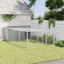 Caseta perros con corral acero galvanizado gris 197x396x110 cm von , Hundehütten - Ref: Foro24-3214225, Preis: 393,60 €, Raba...