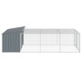 Caseta perros con corral acero galvanizado gris 197x396x110 cm von , Hundehütten - Ref: Foro24-3214225, Preis: 393,60 €, Raba...