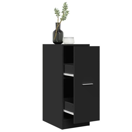 Armario botiquín madera de ingeniería negro 30x41x77,5 cm by , Lockers and storage cabinets - Ref: Foro24-855152, Price: 67,7...