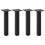 Patas para mesa de centro 4 uds acero negro 30-32 cm by , Table legs - Ref: Foro24-4012448, Price: 44,39 €, Discount: %