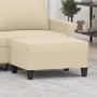 Reposapiés de tela crema 70x55x41 cm by , Ottomans - Ref: Foro24-349349, Price: 58,46 €, Discount: %