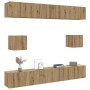 Mueble para TV de pared madera contrachapada artesanal 6 piezas von , TV-Möbel - Ref: Foro24-3328992, Preis: 290,29 €, Rabatt: %