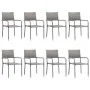 Garten-Essset 9-teilig grau von vidaXL, Gartensets - Ref: Foro24-3067925, Preis: 402,31 €, Rabatt: %
