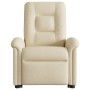 Sillón de masaje eléctrico reclinable elevable tela crema by , Armchairs - Ref: Foro24-3303292, Price: 347,38 €, Discount: %
