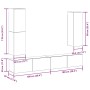 Mueble para TV de pared madera contrachapada artesanal 4 piezas von , TV-Möbel - Ref: Foro24-3329154, Preis: 241,19 €, Rabatt: %