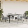 Juego comedor jardín 5 pzas cojines ratán sintético vidrio gris von , Gartensets - Ref: Foro24-3334481, Preis: 376,77 €, Raba...