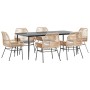 Juego de comedor de jardín 7 pzas con cojines ratán PE marrón von , Gartensets - Ref: Foro24-3334476, Preis: 593,81 €, Rabatt: %