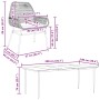 Juego de comedor de jardín 7 pzas con cojines ratán PE marrón von , Gartensets - Ref: Foro24-3334476, Preis: 593,81 €, Rabatt: %