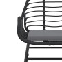 Juego de comedor jardín 5 piezas cojines ratán sintético negro by , Garden sets - Ref: Foro24-3334550, Price: 362,17 €, Disco...