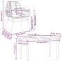 Juego de comedor jardín 5 piezas cojines ratán sintético negro by , Garden sets - Ref: Foro24-3334550, Price: 362,17 €, Disco...