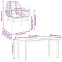 Juego de comedor de jardín 7 pzas con cojines ratán PE marrón by , Garden sets - Ref: Foro24-3334559, Price: 467,86 €, Discou...