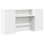 Mostrador de recepción blanco 200x50x103,5 cm madera ingeniería von , Schreibtische - Ref: Foro24-3324214, Preis: 315,91 €, R...