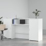 Mostrador de recepción blanco 200x50x103,5 cm madera ingeniería von , Schreibtische - Ref: Foro24-3324214, Preis: 315,91 €, R...