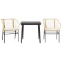 Juego de comedor jardín 3 piezas cojines ratán sintético marrón de , Conjuntos de jardín - Ref: Foro24-3334506, Precio: 181,23 €