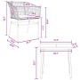 Juego de comedor jardín 3 piezas cojines ratán sintético marrón de , Conjuntos de jardín - Ref: Foro24-3334506, Precio: 181,23 €