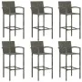 Garden bar set 7 pieces gray by vidaXL, Garden sets - Ref: Foro24-3068018, Price: 561,26 €, Discount: %