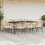 Juego comedor jardín 9 pzas cojines ratán sintético marrón von , Gartensets - Ref: Foro24-3334512, Preis: 560,22 €, Rabatt: %