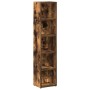 Estantería para CD 2 uds madera roble ahumado 21x16x93,5 cm by , CD and DVD storage - Ref: Foro24-815318, Price: 52,16 €, Dis...