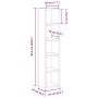 Estantería para CD 2 uds madera roble ahumado 21x16x93,5 cm by , CD and DVD storage - Ref: Foro24-815318, Price: 52,16 €, Dis...