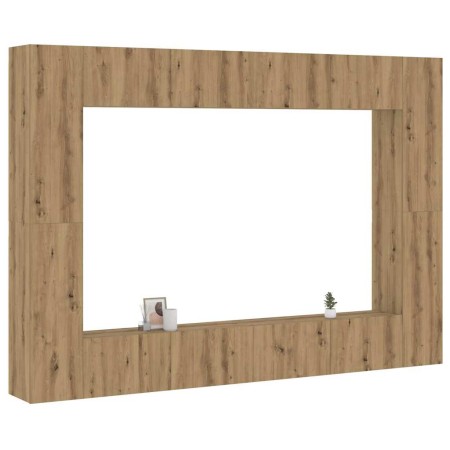 Mueble para TV de pared madera contrachapada artesanal 8 piezas von , TV-Möbel - Ref: Foro24-3328978, Preis: 512,97 €, Rabatt: %