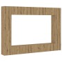 Mueble para TV de pared madera contrachapada artesanal 8 piezas von , TV-Möbel - Ref: Foro24-3328978, Preis: 512,97 €, Rabatt: %