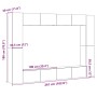 Mueble para TV de pared madera contrachapada artesanal 8 piezas von , TV-Möbel - Ref: Foro24-3328978, Preis: 512,97 €, Rabatt: %
