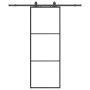 Puerta corredera con juego herrajes negro 76x205 cm ESG vidrio von , Türen - Ref: Foro24-3375781, Preis: 214,15 €, Rabatt: %