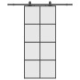 Puerta corredera con set herrajes negro 90x205 cm vidrio ESG von , Türen - Ref: Foro24-3375805, Preis: 282,08 €, Rabatt: %