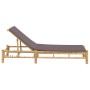 Tumbona con cojines 55x199x30 cm bambú von , Liegen - Ref: Foro24-4108227, Preis: 208,28 €, Rabatt: %