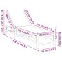 Tumbona con cojines 55x199x30 cm bambú von , Liegen - Ref: Foro24-4108227, Preis: 208,28 €, Rabatt: %