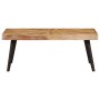 Mesa de centro de madera de mango maciza 90x55x36 cm de , Mesas de centro - Ref: Foro24-246163, Precio: 111,93 €, Descuento: %