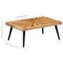 Mesa de centro de madera de mango maciza 90x55x36 cm de , Mesas de centro - Ref: Foro24-246163, Precio: 111,93 €, Descuento: %