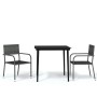 Juego de comedor para jardín 3 piezas gris von , Gartensets - Ref: Foro24-3099595, Preis: 180,52 €, Rabatt: %