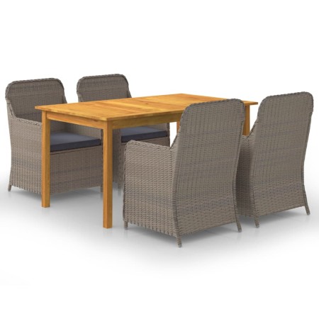Braunes 5-teiliges Garten-Essset von vidaXL, Gartensets - Ref: Foro24-3067817, Preis: 929,44 €, Rabatt: %