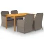 Braunes 5-teiliges Garten-Essset von vidaXL, Gartensets - Ref: Foro24-3067817, Preis: 678,92 €, Rabatt: %