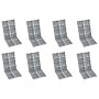 Sillas de jardín plegables y cojines 8 uds madera maciza acacia by , Garden chairs - Ref: Foro24-3075068, Price: 650,62 €, Di...