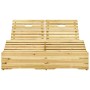 Tumbona doble y cojines negros madera pino impregnada by , Loungers - Ref: Foro24-3065991, Price: 294,62 €, Discount: %