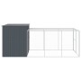 Caseta perros con corral acero galvanizado gris 214x457x181 cm von , Hundehütten - Ref: Foro24-3189132, Preis: 580,18 €, Raba...