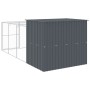 Caseta perros con corral acero galvanizado gris 214x457x181 cm von , Hundehütten - Ref: Foro24-3189132, Preis: 580,18 €, Raba...
