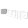 Caseta perro corral acero galvanizado gris claro 214x1273x181cm von , Hundehütten - Ref: Foro24-3189130, Preis: 982,04 €, Rab...