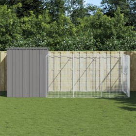 Caseta perros corral acero galvanizado gris claro 214x457x181cm von , Hundehütten - Ref: Foro24-3189126, Preis: 493,46 €, Rab...