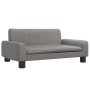 Sofá para niños de cuero sintético gris 70x45x30 cm by , Baby and Toddler Furniture - Ref: Foro24-3196277, Price: 78,38 €, Di...