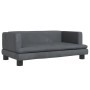 Sofá para niños de terciopelo gris oscuro 80x45x30 cm by , Baby and Toddler Furniture - Ref: Foro24-3196307, Price: 83,16 €, ...