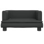 Sofá para niños de cuero sintético negro 60x40x30 cm by , Baby and Toddler Furniture - Ref: Foro24-3196324, Price: 69,51 €, D...