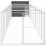 Caseta perros con corral acero galvanizado gris 214x1273x181 cm von , Hundehütten - Ref: Foro24-3189124, Preis: 1,00 €, Rabat...
