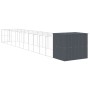 Caseta perros con corral acero galvanizado gris 214x1273x181 cm von , Hundehütten - Ref: Foro24-3189124, Preis: 1,00 €, Rabat...
